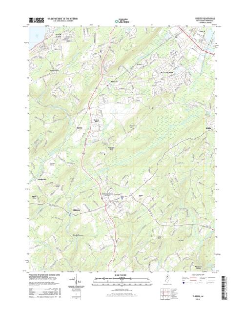 MyTopo Chester, New Jersey USGS Quad Topo Map