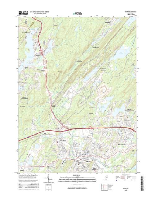 MyTopo Dover, New Jersey USGS Quad Topo Map