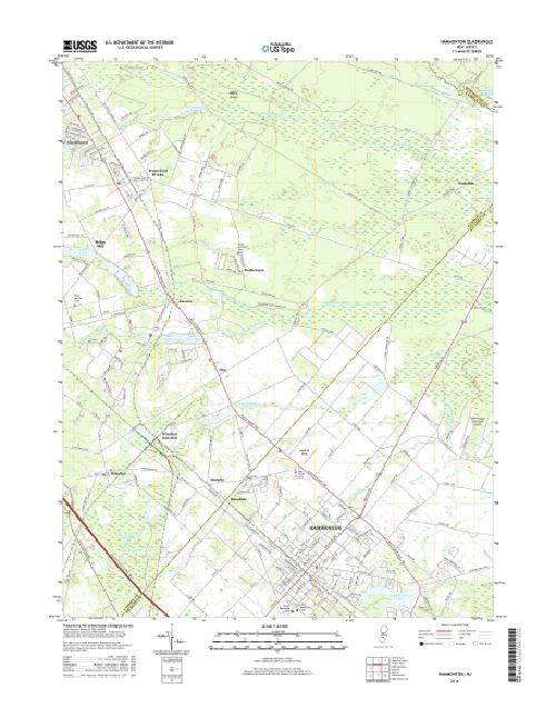 MyTopo Hammonton, New Jersey USGS Quad Topo Map