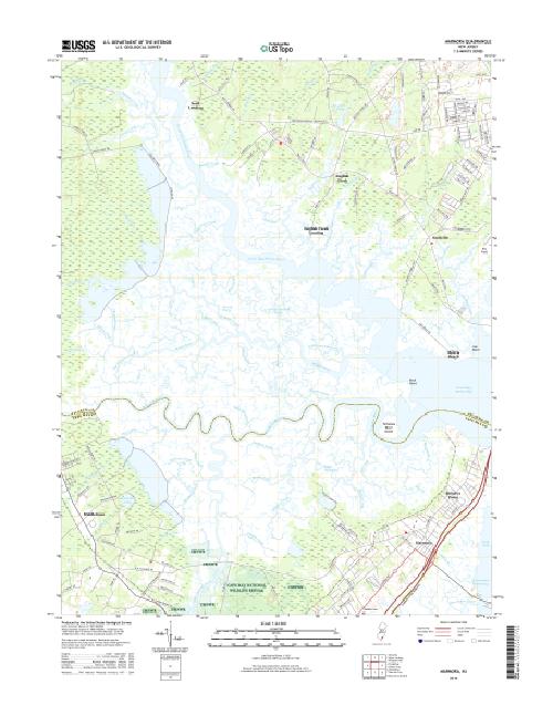 MyTopo Marmora, New Jersey USGS Quad Topo Map