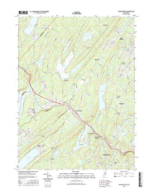 MyTopo Newfoundland, New Jersey USGS Quad Topo Map