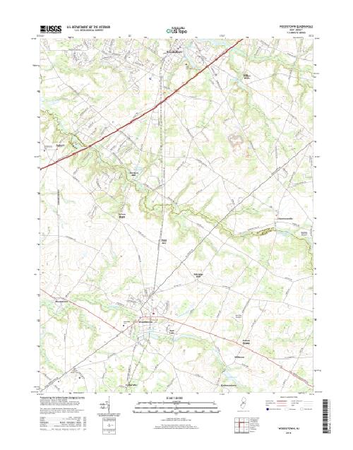 MyTopo Woodstown, New Jersey USGS Quad Topo Map