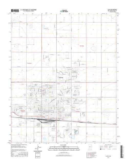 MyTopo Clovis, New Mexico USGS Quad Topo Map