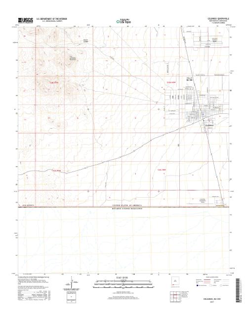MyTopo Columbus, New Mexico USGS Quad Topo Map