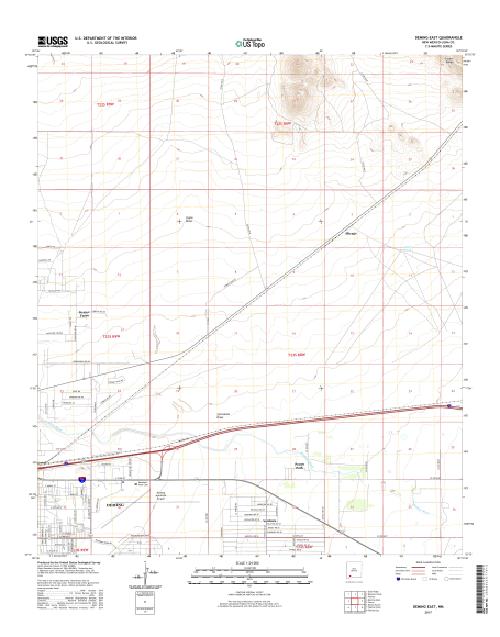 MyTopo Deming East, New Mexico USGS Quad Topo Map