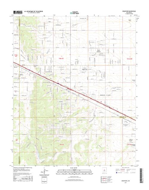 MyTopo Edgewood, New Mexico USGS Quad Topo Map
