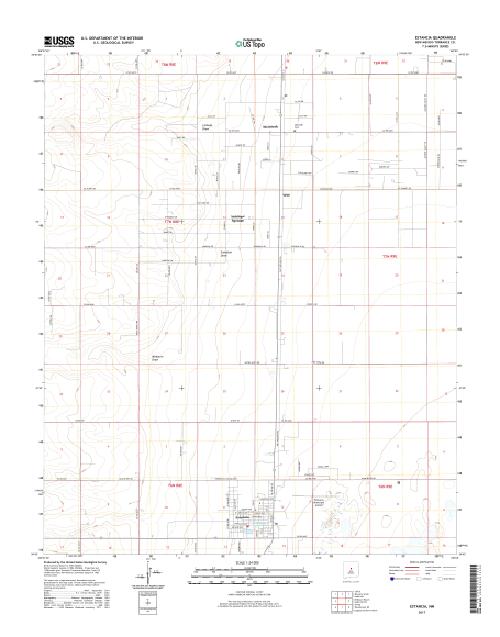 MyTopo Estancia, New Mexico USGS Quad Topo Map