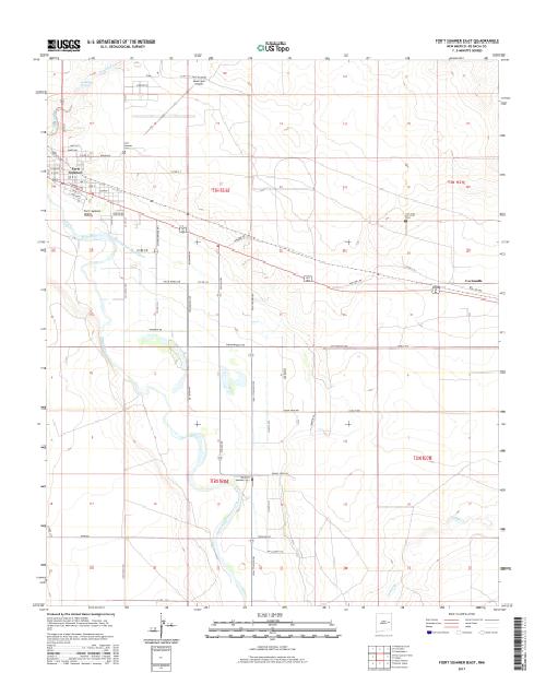 MyTopo Fort Sumner East, New Mexico USGS Quad Topo Map