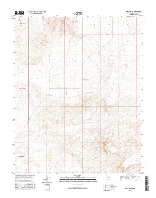 MyTopo Kirtland SW, New Mexico USGS Quad Topo Map