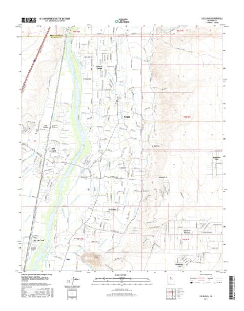 MyTopo Los Lunas, New Mexico USGS Quad Topo Map