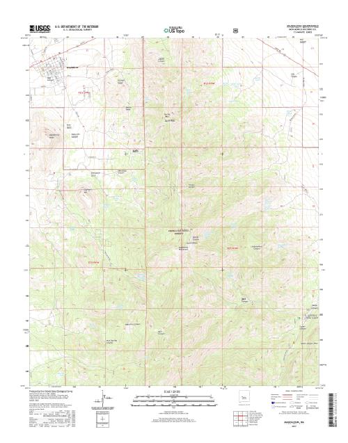 MyTopo Magdalena, New Mexico USGS Quad Topo Map