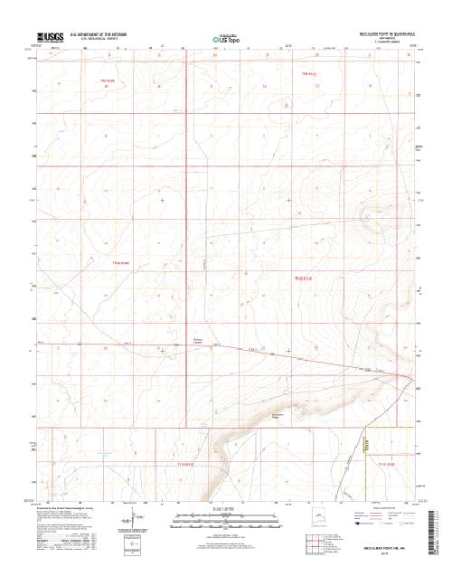 MyTopo Mescalero Point NE, New Mexico USGS Quad Topo Map