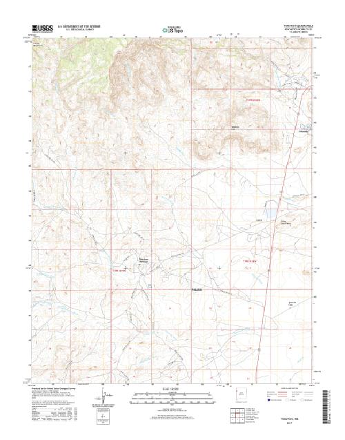 MyTopo Tohatchi, New Mexico USGS Quad Topo Map