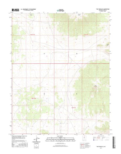 MyTopo Tres Piedras NE, New Mexico USGS Quad Topo Map