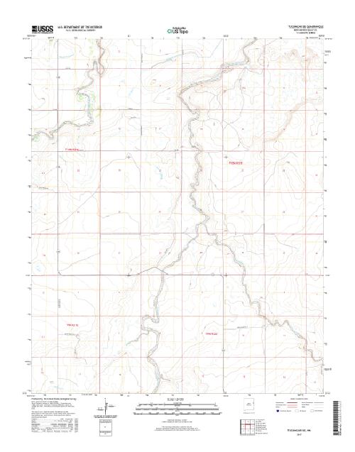 MyTopo Tucumcari SE, New Mexico USGS Quad Topo Map