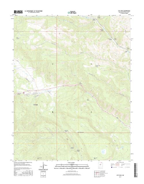 MyTopo Ute Park, New Mexico USGS Quad Topo Map