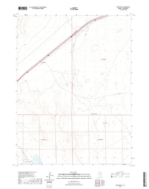 MyTopo Overton NW, Nevada USGS Quad Topo Map
