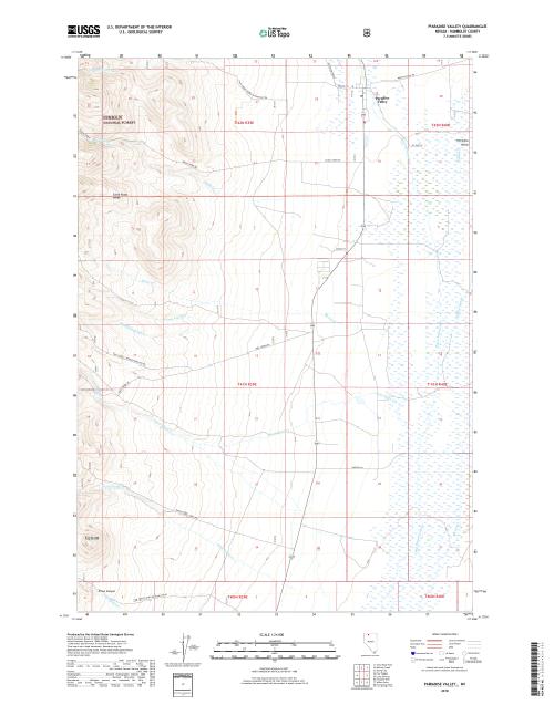 MyTopo Paradise Valley, Nevada USGS Quad Topo Map