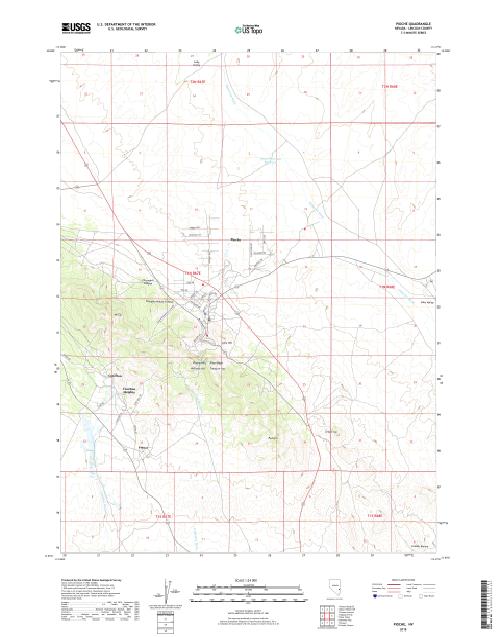 MyTopo Pioche, Nevada USGS Quad Topo Map