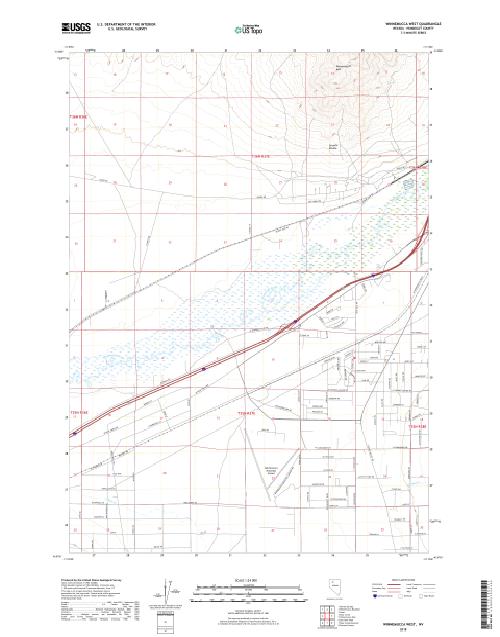 MyTopo Winnemucca West, Nevada USGS Quad Topo Map