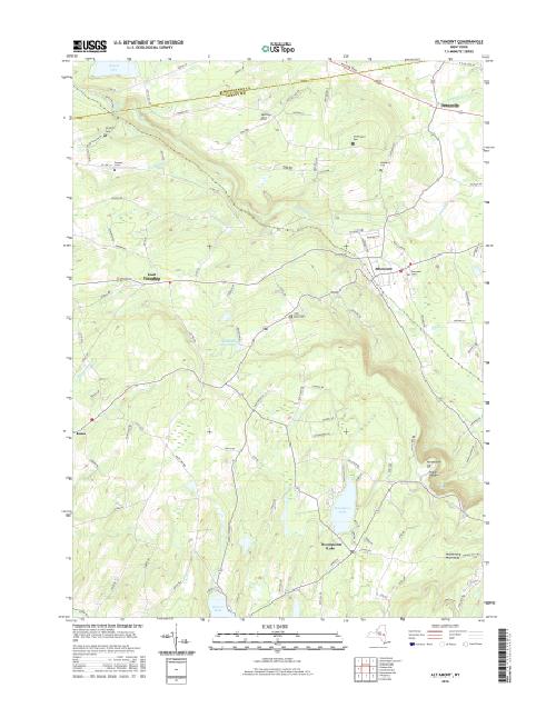 MyTopo Altamont, New York USGS Quad Topo Map