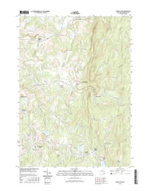 MyTopo Averill Park, New York USGS Quad Topo Map