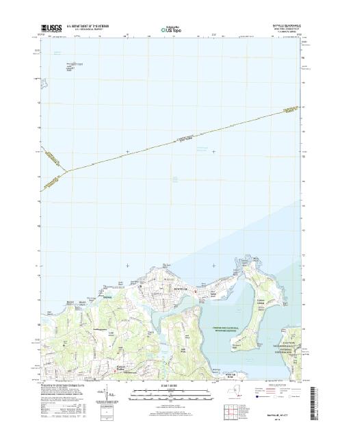 MyTopo Bayville, New York USGS Quad Topo Map