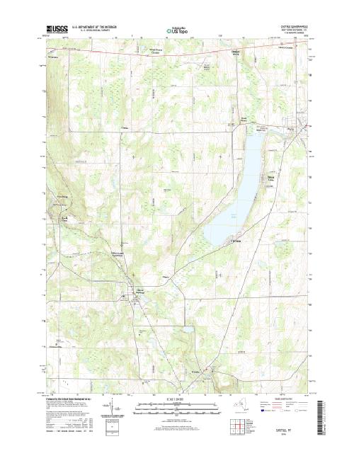 MyTopo Castile, New York USGS Quad Topo Map