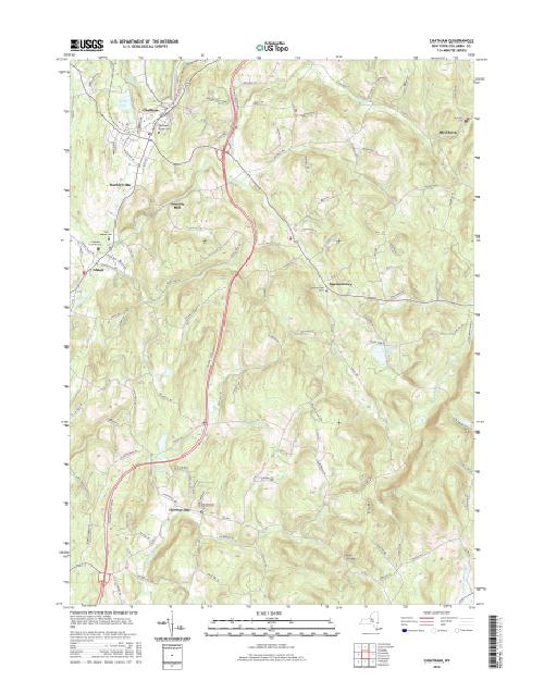MyTopo Chatham, New York USGS Quad Topo Map
