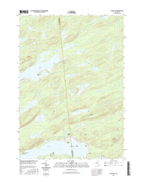 MyTopo Eagle Bay, New York USGS Quad Topo Map