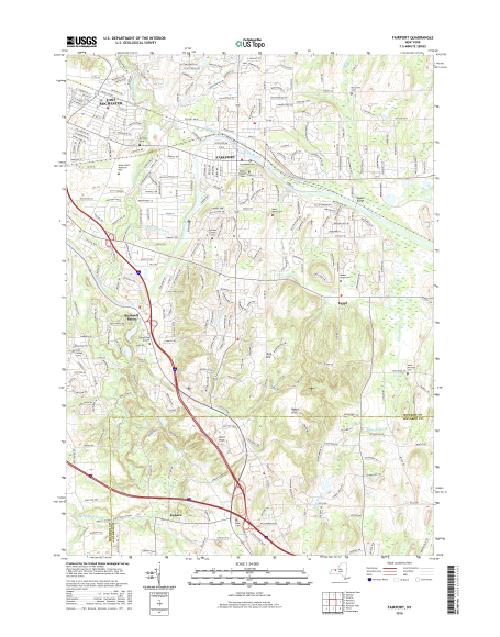 MyTopo Fairport, New York USGS Quad Topo Map