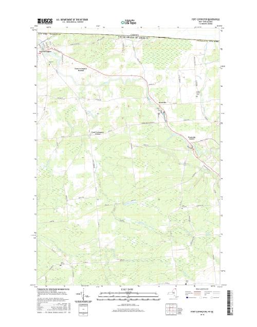 MyTopo Fort Covington, New York USGS Quad Topo Map