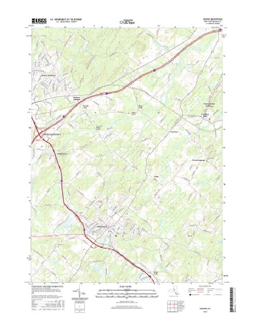MyTopo Goshen, New York USGS Quad Topo Map
