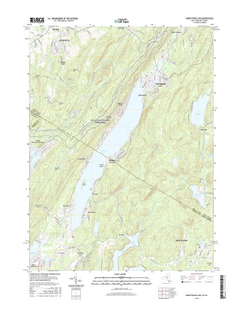 MyTopo Greenwood Lake, New York USGS Quad Topo Map