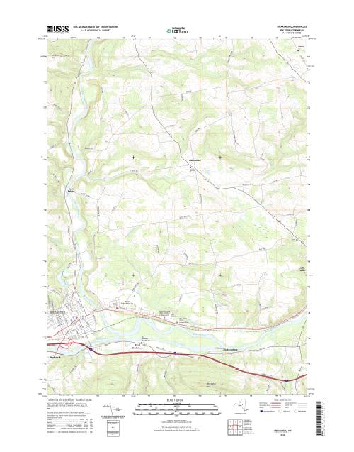 MyTopo Herkimer, New York USGS Quad Topo Map