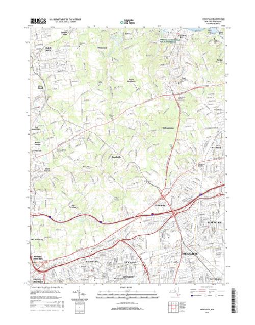 MyTopo Hicksville, New York USGS Quad Topo Map