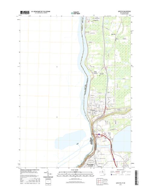 MyTopo Lewiston, New York USGS Quad Topo Map