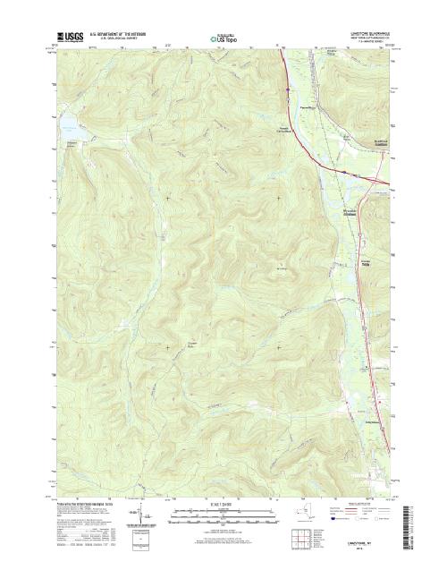 MyTopo Limestone, New York USGS Quad Topo Map