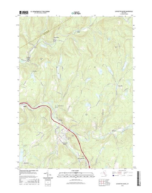 MyTopo Livingston Manor, New York USGS Quad Topo Map