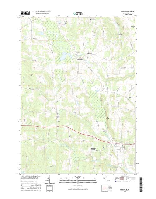 MyTopo Morrisville, New York USGS Quad Topo Map