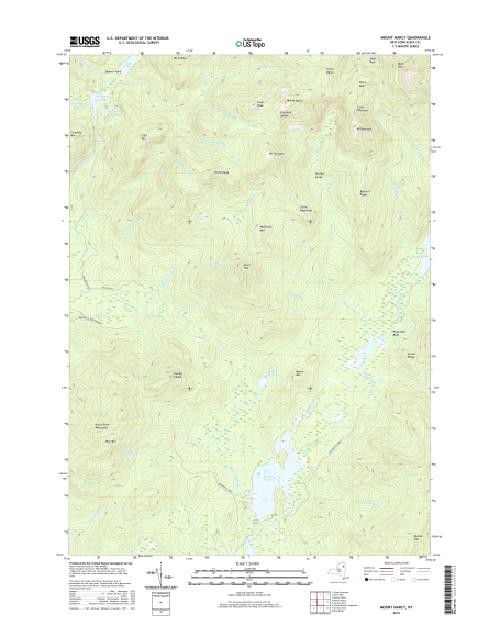 MyTopo Mount Marcy, New York USGS Quad Topo Map