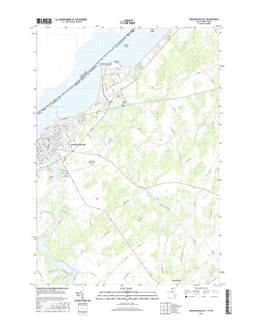 MyTopo Ogdensburg East, New York USGS Quad Topo Map