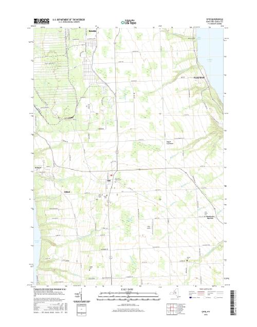 MyTopo Ovid, New York USGS Quad Topo Map