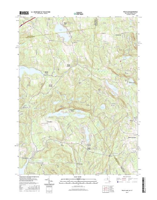 MyTopo Peach Lake, New York USGS Quad Topo Map
