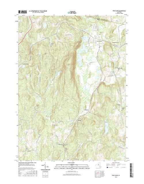 MyTopo Pine Plains, New York USGS Quad Topo Map