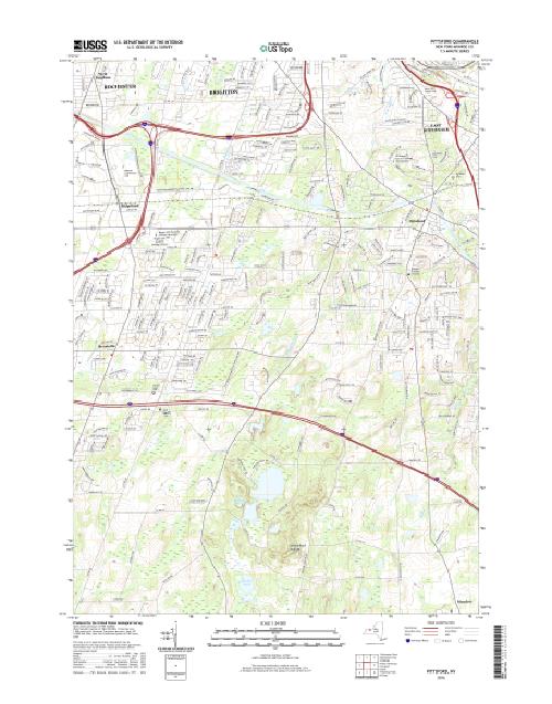 MyTopo Pittsford, New York USGS Quad Topo Map