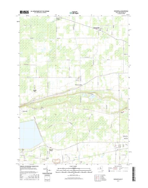 MyTopo Ransomville, New York USGS Quad Topo Map
