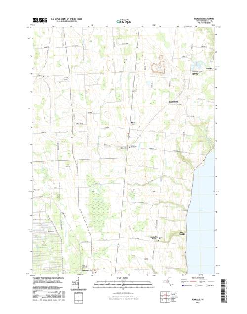 MyTopo Romulus, New York USGS Quad Topo Map