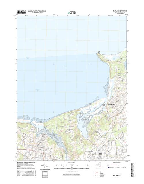 MyTopo Saint James, New York USGS Quad Topo Map