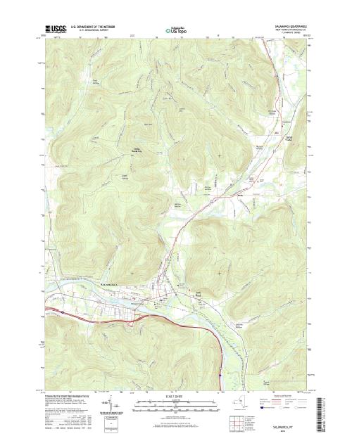 MyTopo Salamanca, New York USGS Quad Topo Map